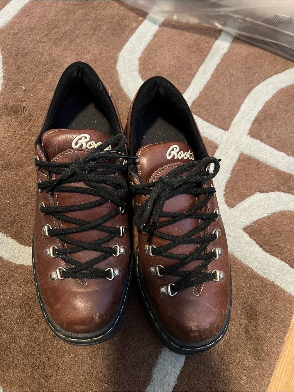 Vintage Roots - Brown Leather Lace-Up Short Hiking Boot - Sz 9 Women’s
